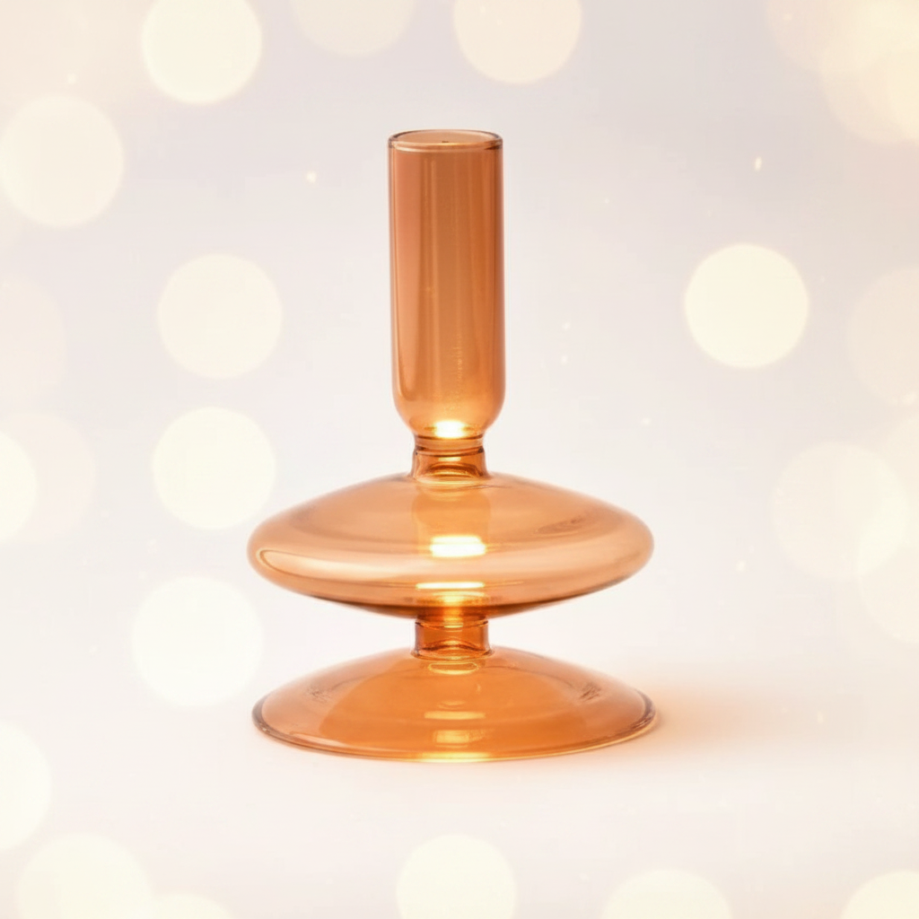 Colored Glass Candlestick Living Room And Wine Cabinet Decorations Ornaments