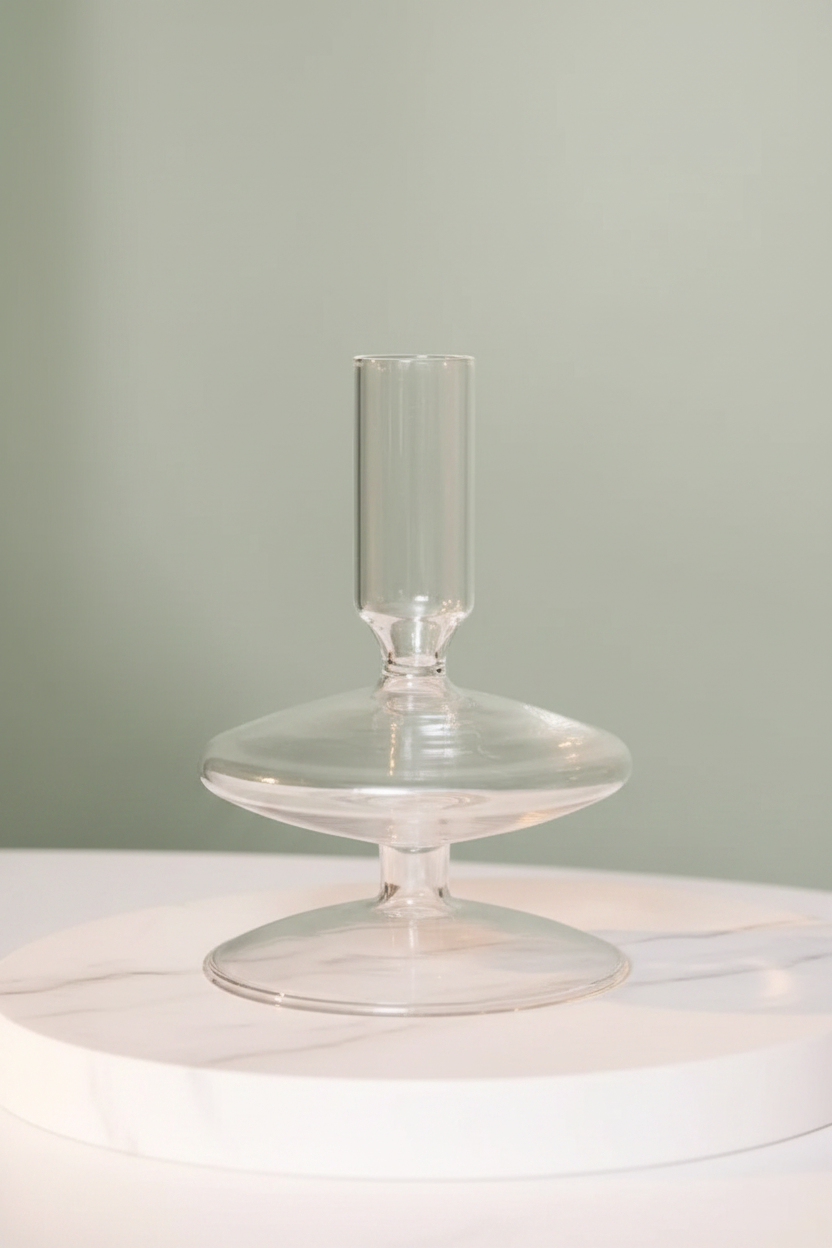 Colored Glass Candlestick Living Room And Wine Cabinet Decorations Ornaments
